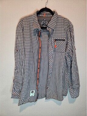 CAVI Deep Sea Rescue Checkered Button-Up Shirt 2XL